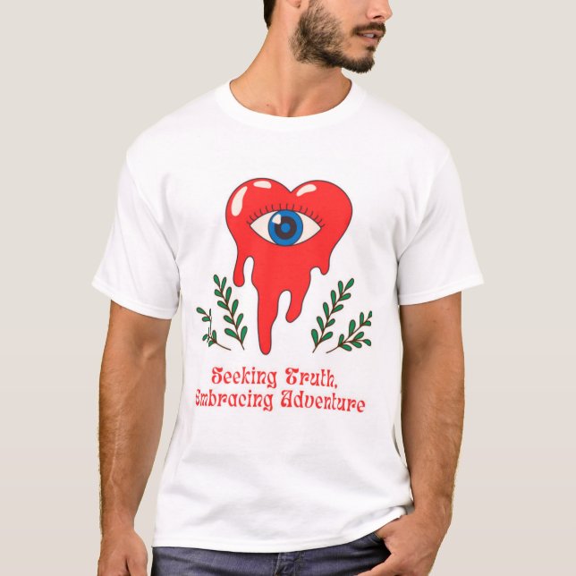 T-Shirt Œil de Cœur Mystique  (Devant)