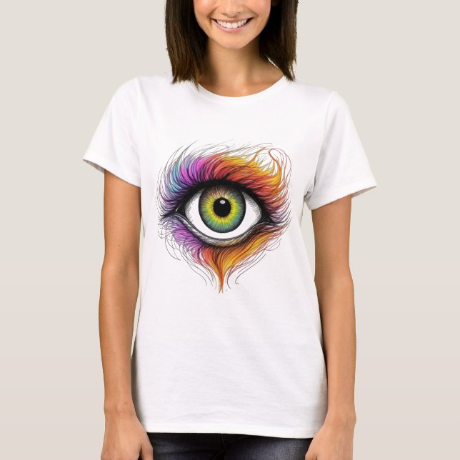 T-shirt Oeil de flamme éthérique (Devant)