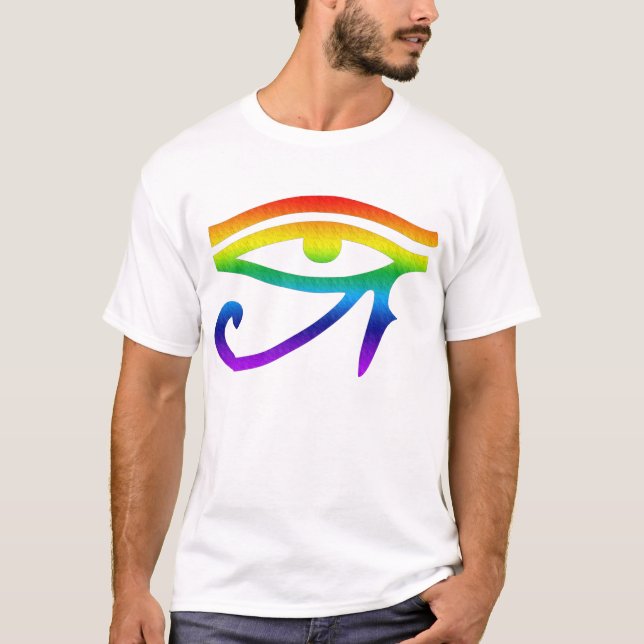 T-shirt Oeil de gay pride de Horus (Devant)
