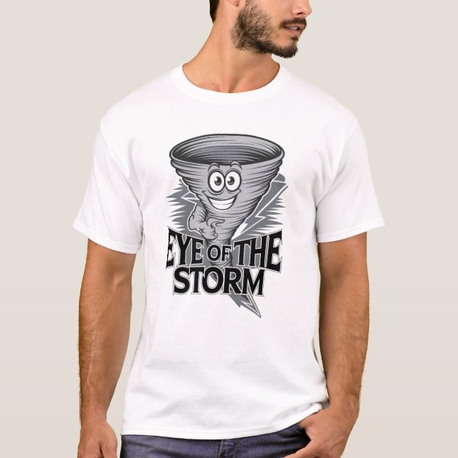 T-shirt Oeil De La Tempête Drôle Tornado (Devant)