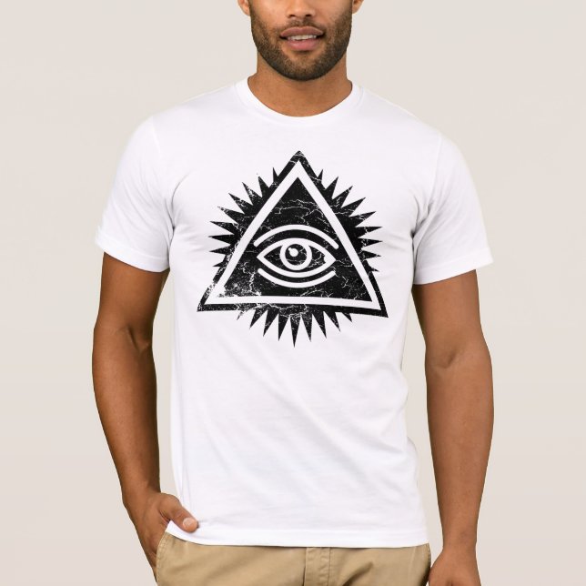 T-shirt Oeil de logo de Providence par le CTRL+Z. (Devant)