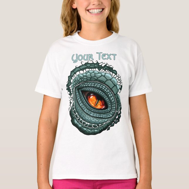 T-shirt Œil de prédateur reptile primitif (Devant)