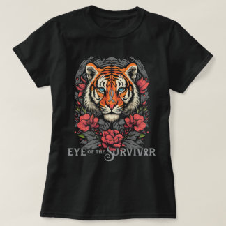 T-shirt Oeil De Tigre Fleur Boho De La Tumeur Du Cerveau S