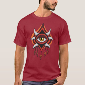 T-shirt Oeil démon Vaporware - Gothique coloré