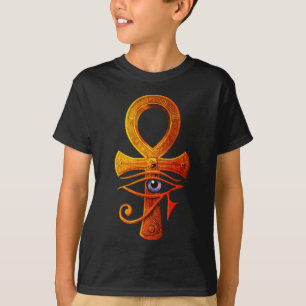T-shirt Œil d'Horus Ankh Symbole Ancien Égyptien Protéger