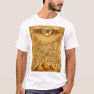 T-shirt Œil d'Horus égyptien antique – Pyramides hiéroglyp