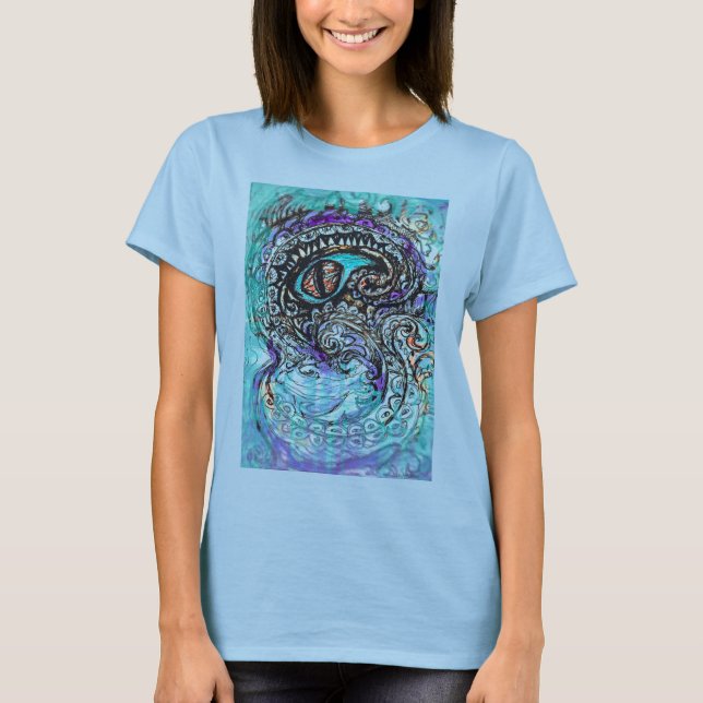 T-shirt OEil d'un monstre marin (Devant)