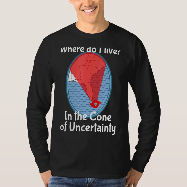T-shirt OEil d'un ouragan Saison Cône d'incertitude Funn (Devant)