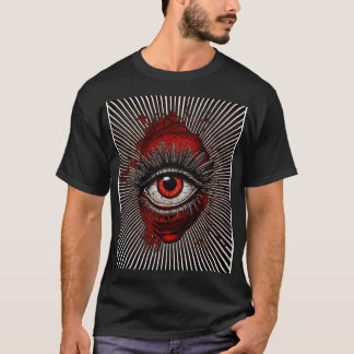 T-shirt oeil effrayant