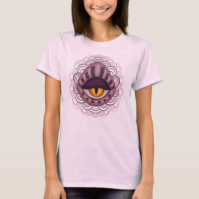 T-shirt Oeil Éffrayant bizarre bizarre (Devant)