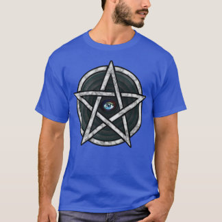 T-shirt OEil en pentagramme de protection marbre
