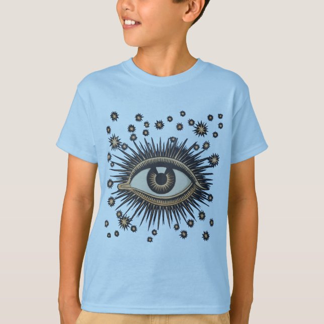T-shirt Oeil étoile Lune Celeste Nouveau (Devant)