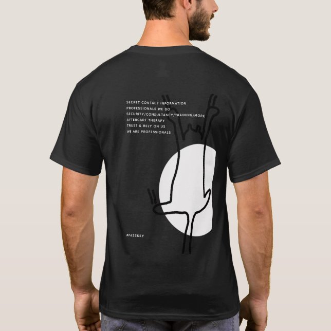 T-shirt Oeil privé/Agent détective (Dos)