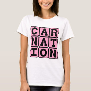 T-shirt Œillet, Fleur Rose