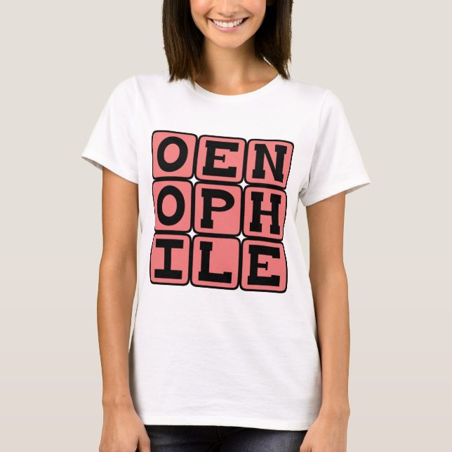 T-shirt Oenephile, Amateur de Vin (Devant)
