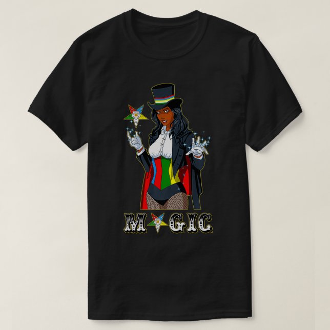 T-shirt OES Soeur magique Magicien Lady Etoile orientale S (Design devant)