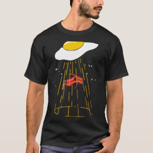 T-shirt Oeuf Abduction Bacon Ufo Alien Petit déjeuner