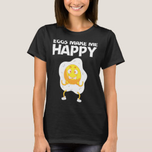 T-shirt Œuf Cool Pour Hommes Femmes Frit Cuit Poché Protéi