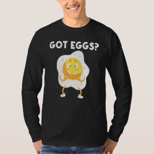 T-shirt Œuf Cool Pour Hommes Femmes Protéines Frits Cuits