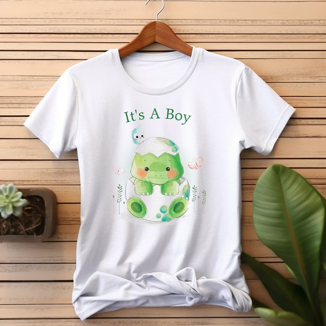 T-shirt Œuf De Dinosaure Mignon C'est Un Garçon Future Mam (Créateur téléchargé)