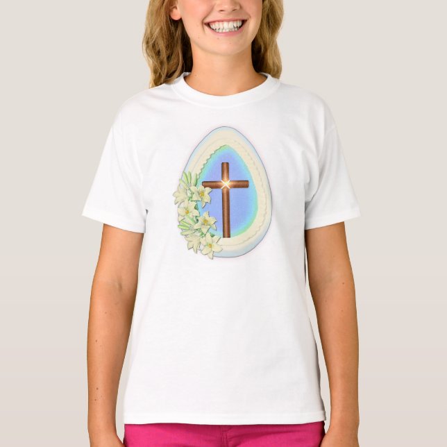 T-shirt Oeuf de fenêtre et croix (Devant)