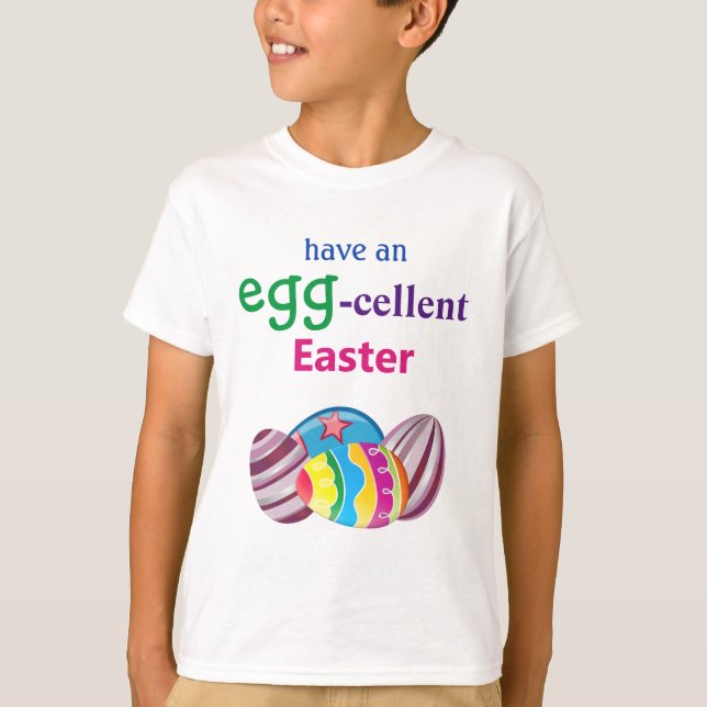 T-shirt oeuf de Pâques coloré EGGcellent (Devant)
