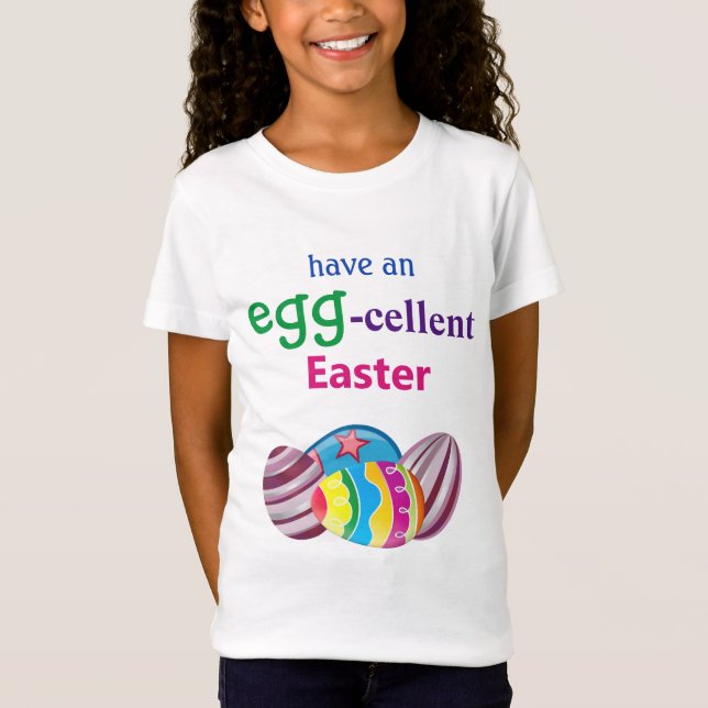 T-shirt oeuf de Pâques coloré EGGcellent (Devant)