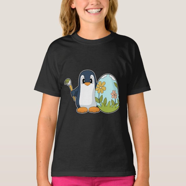 T-shirt OEuf de Pâques de Pingouin (Devant)