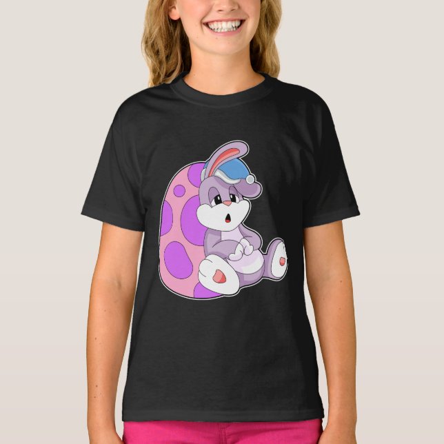 T-shirt OEuf de Pâques de Rabin Dormir (Devant)
