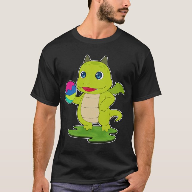 T-shirt Oeuf de Pâques Dragon (Devant)