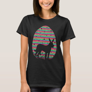 T-shirt Œuf de Pâques drôle vintage rétro Retriever de la