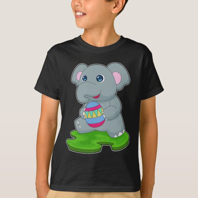 T-shirt OEuf de Pâques éléphant (Devant)