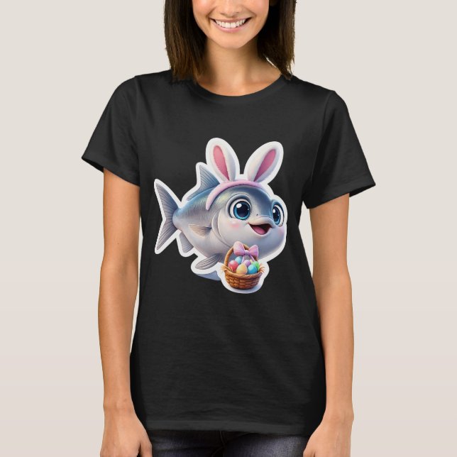 T-shirt Œuf de Pâques Poisson-Lait 2 (Devant)