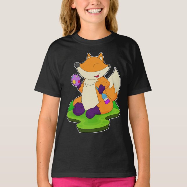T-shirt Œuf de Pâques Renard (Devant)