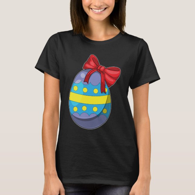 T-shirt œuf de Pâques ruban de Pâques (Devant)