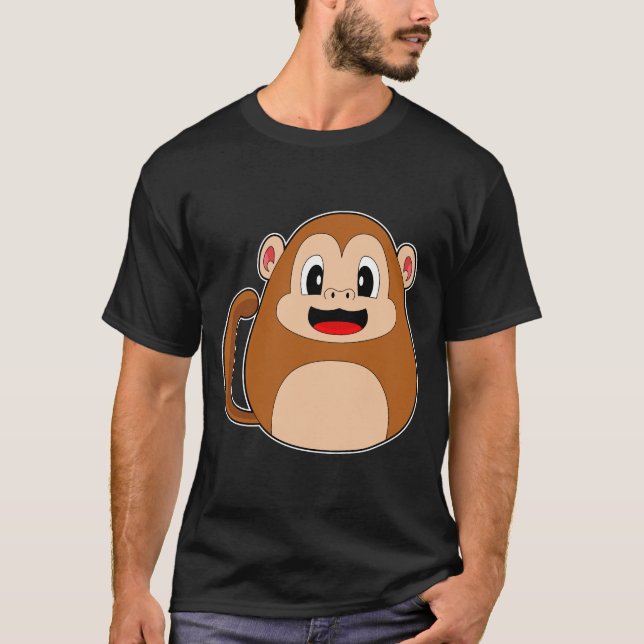 T-shirt OEuf de Pâques singe (Devant)