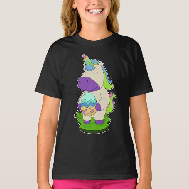 T-shirt OEuf de Pâques Unicorne (Devant)