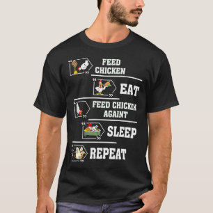 T-shirt OEuf de poulet à l'alimentation