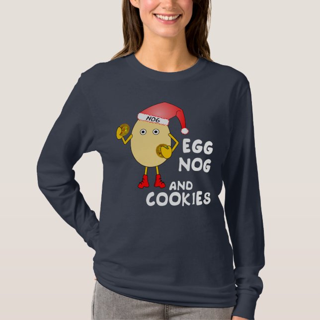 T-shirt Oeuf de Santa Hat Nog (Devant)