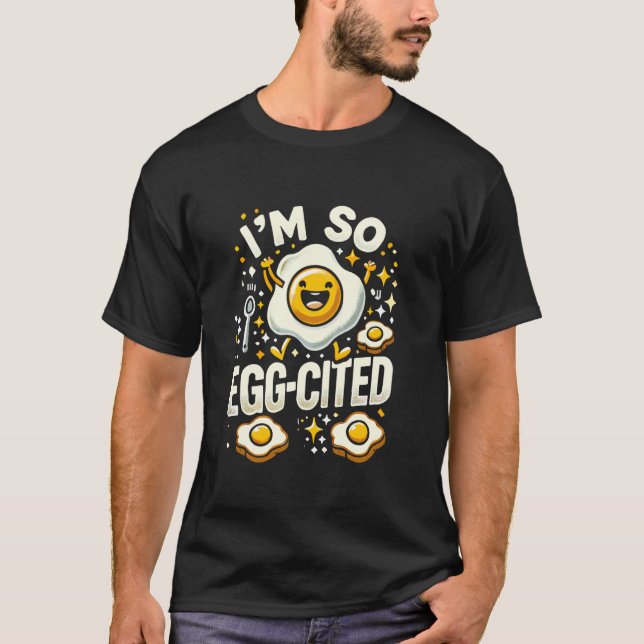 T-shirt Œuf drôle de petit déjeuner nourriture jeu de mots (Devant)