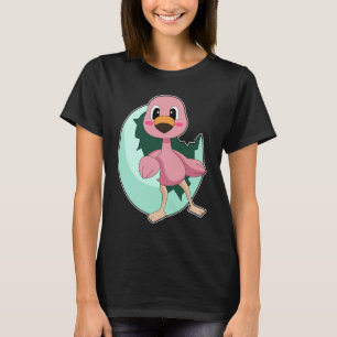 T-shirt Oeuf Flamant rose
