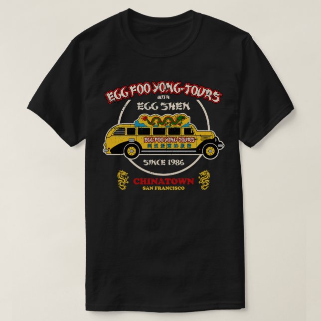 T-shirt Oeuf Foo Yong Tours Chinatown (Design devant)