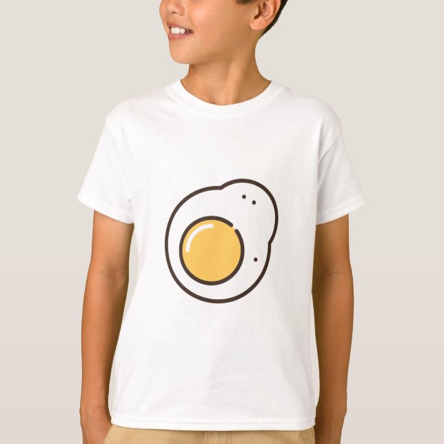 T-shirt oeuf frit (Devant)