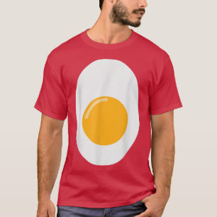 T-shirt Oeuf frit Drôle Mignonne Costume d'Halloween Lazy