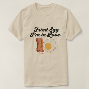 T-SHIRT ŒUF FRIT JE SUIS AMOUREUX
