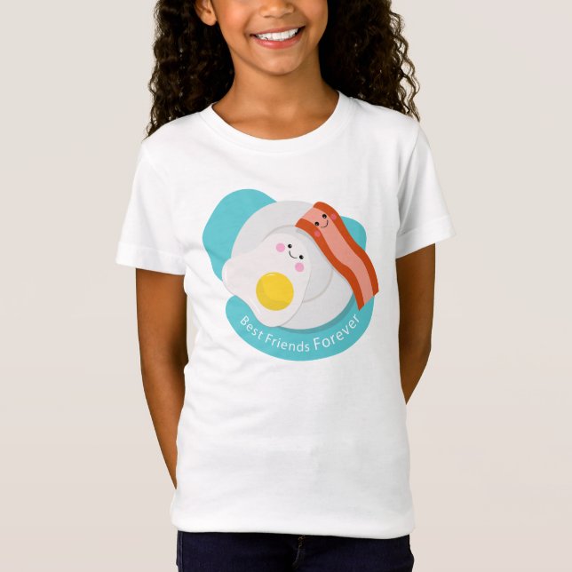 T-Shirt Oeuf frit meilleur ami (Devant)