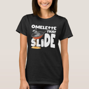 T-shirt Oeuf Puns Petit-Déjeuner Omelette Qui Diapositive 