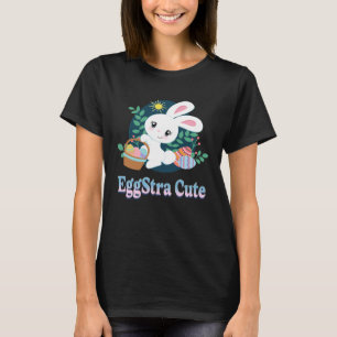 T-shirt Oeuf Stra mignon Pun de Pâques Dit Oeufs de Lapin