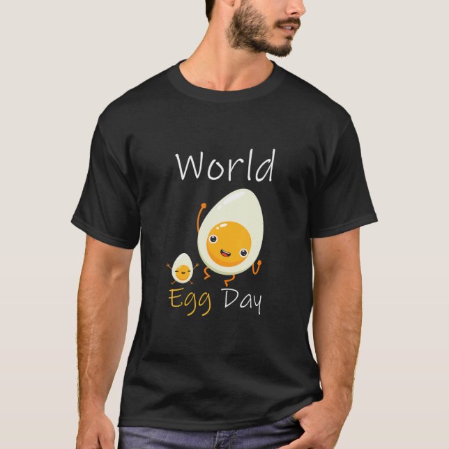 T-shirt OEufs amusants Amour Drôle Jour Mondial des OEufs (Devant)