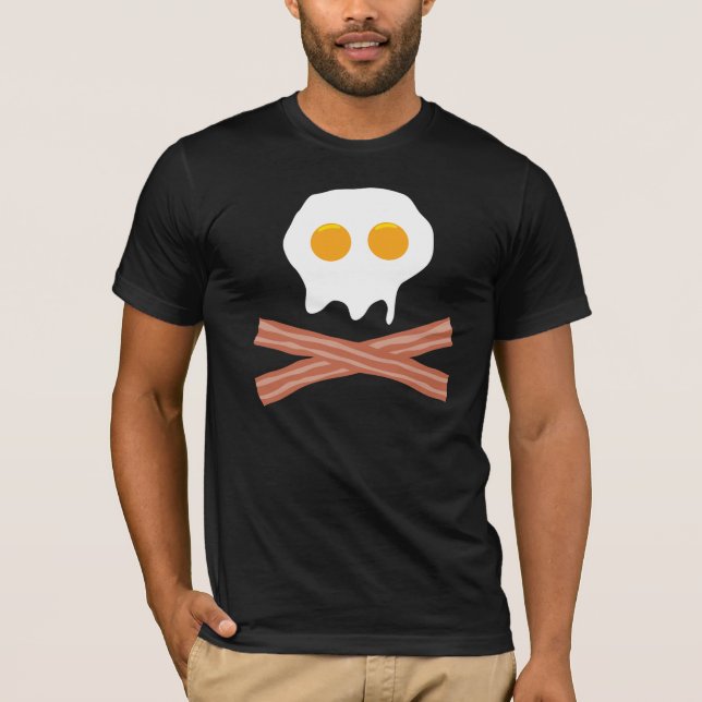 T-shirt Oeufs Bacon Crâne (Devant)